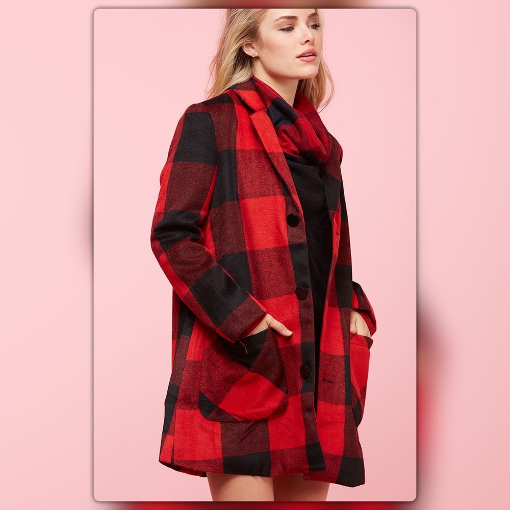 Buffalo Plaid Coat - Picture 4 of 5